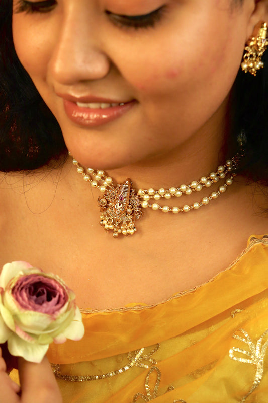 Sri Venkatesh Pearl Choker