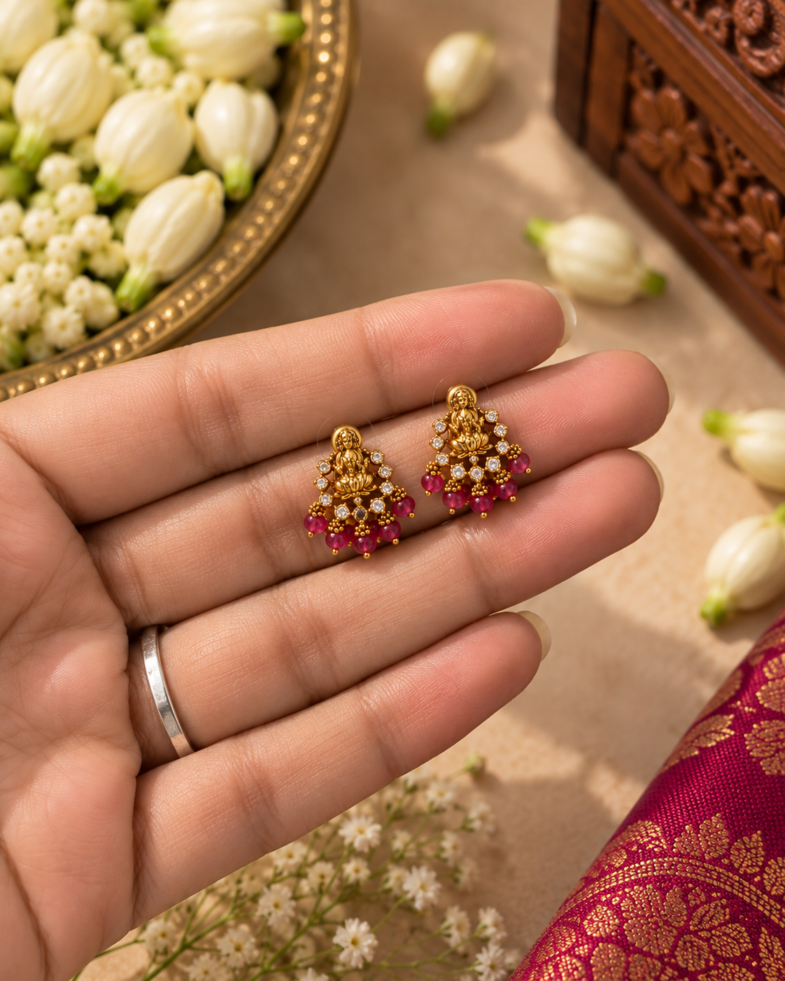 Laxmi Ruby Studs