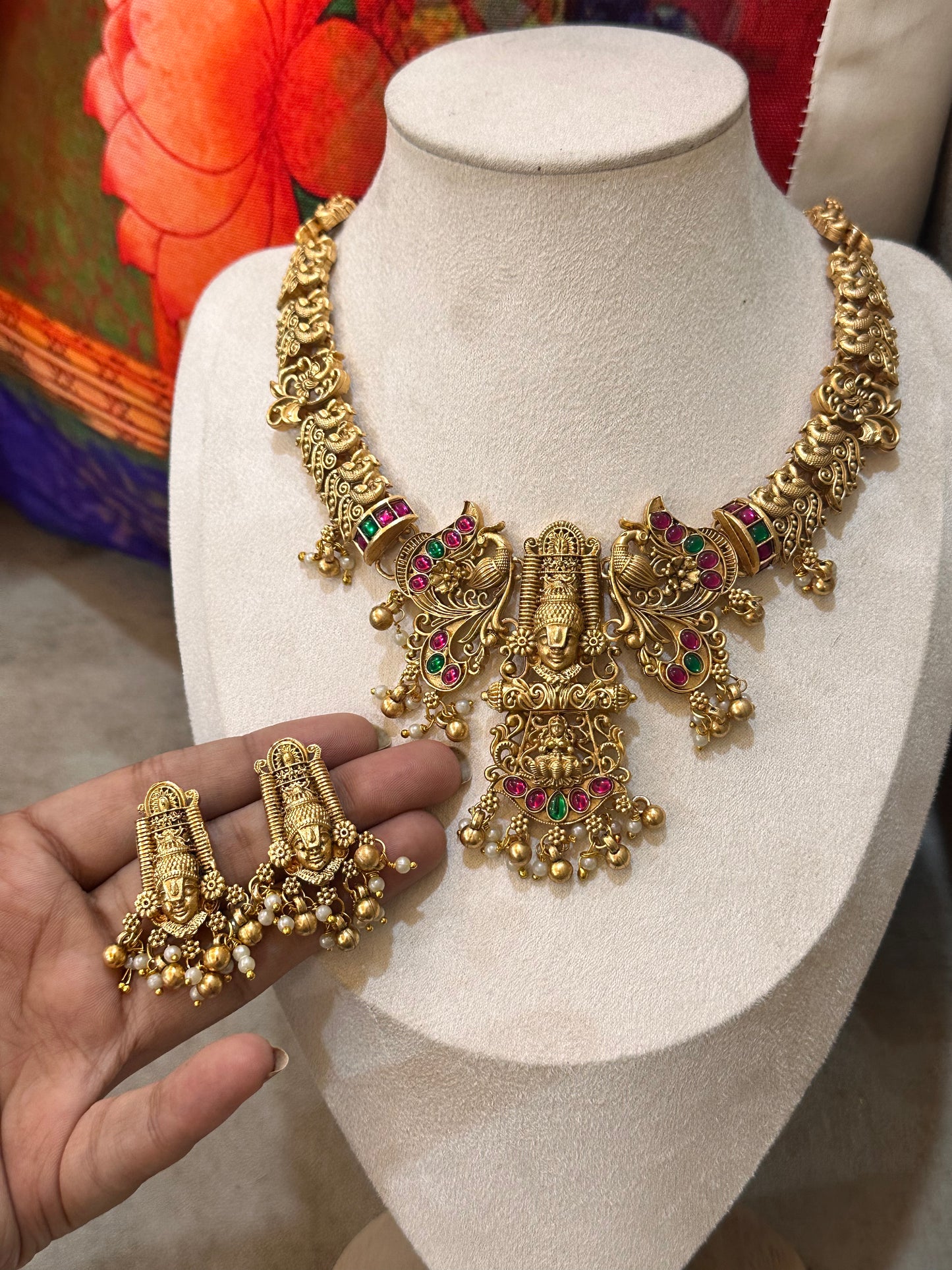 Sri Venkateswara Temple Necklace Set
