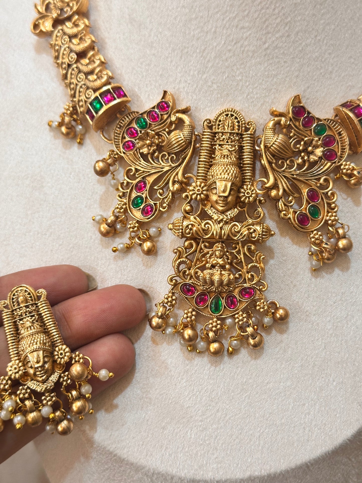 Sri Venkateswara Temple Necklace Set