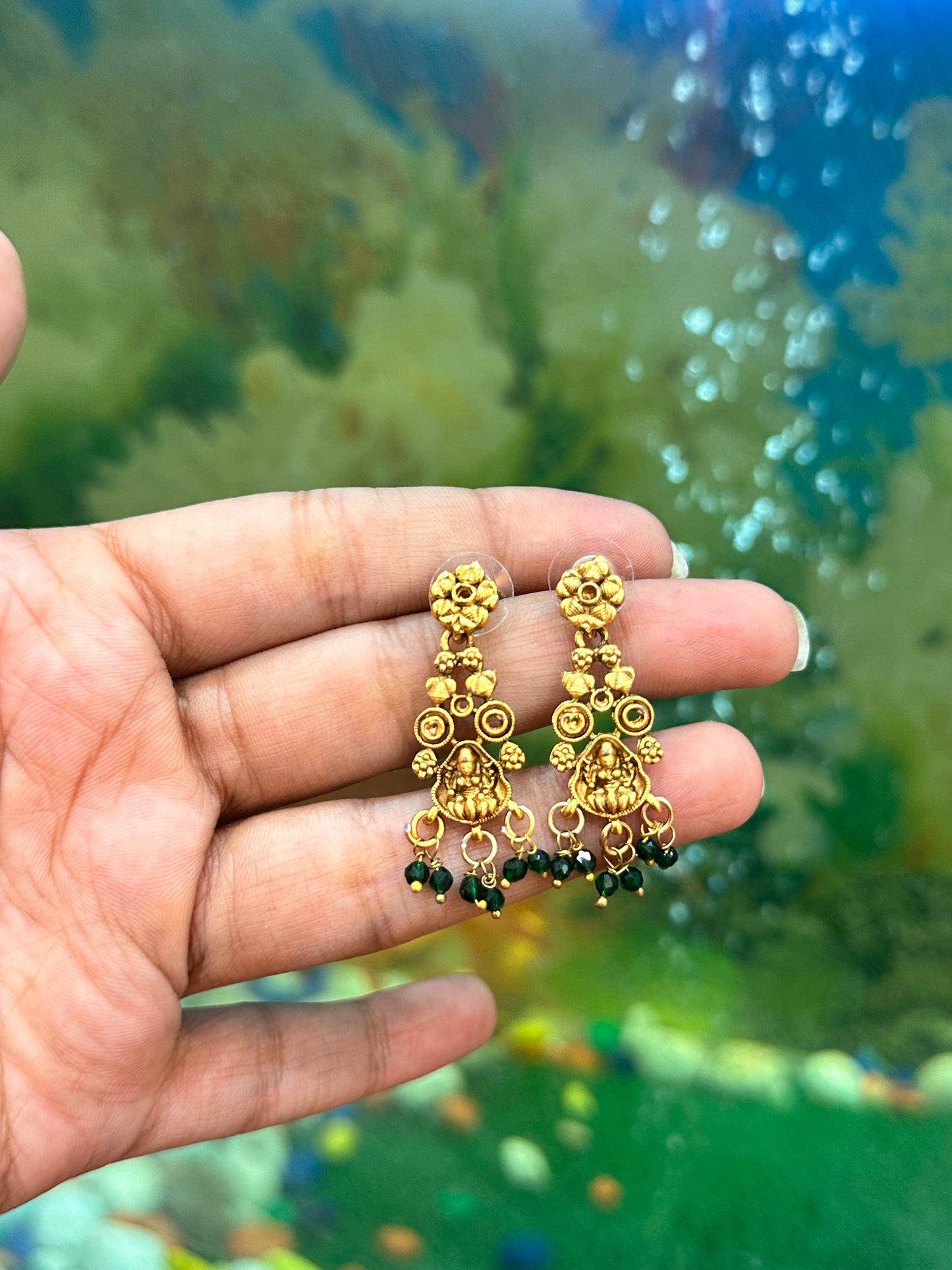 Green rekha Choker set