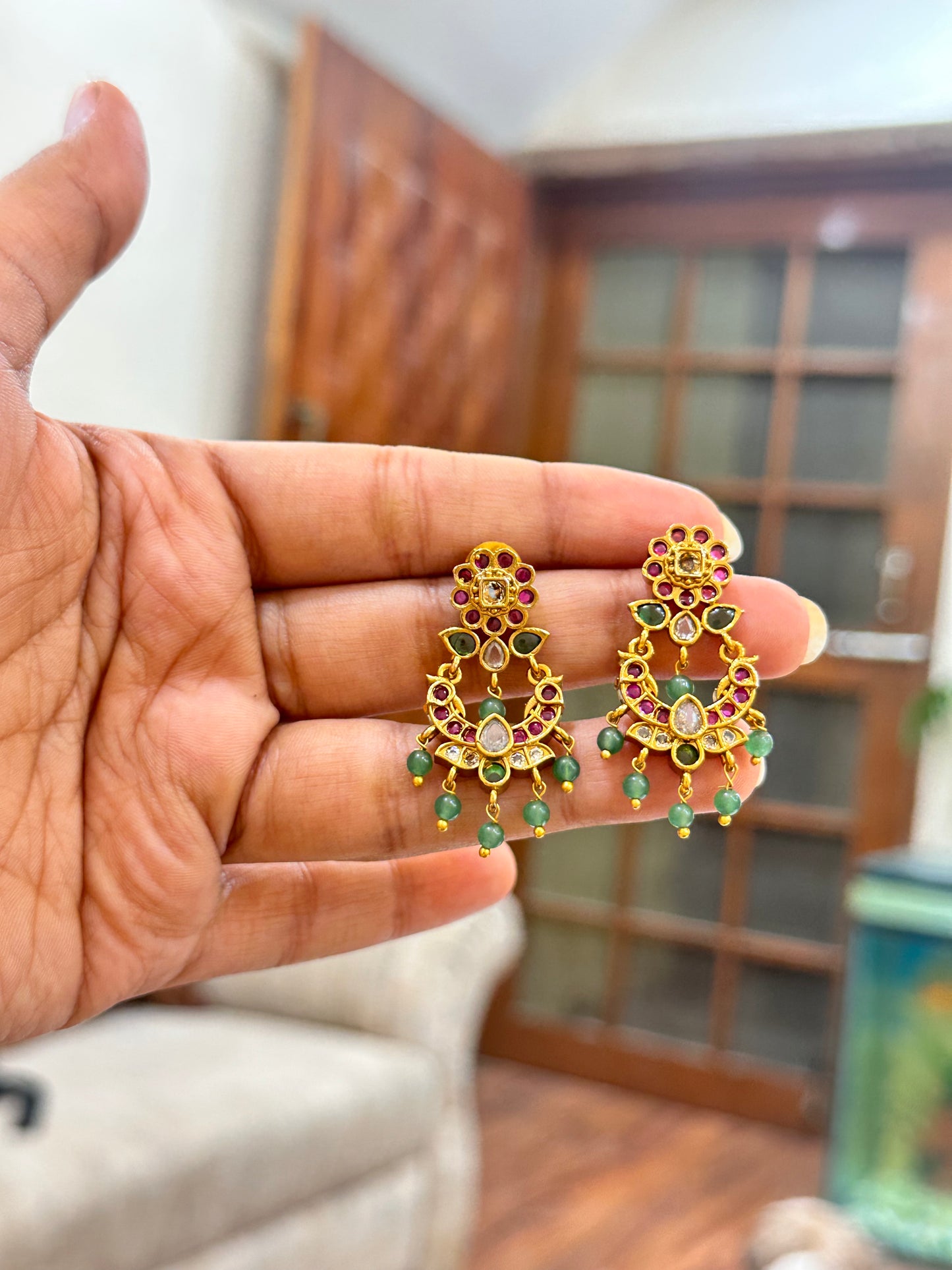 Gul Green Earrings