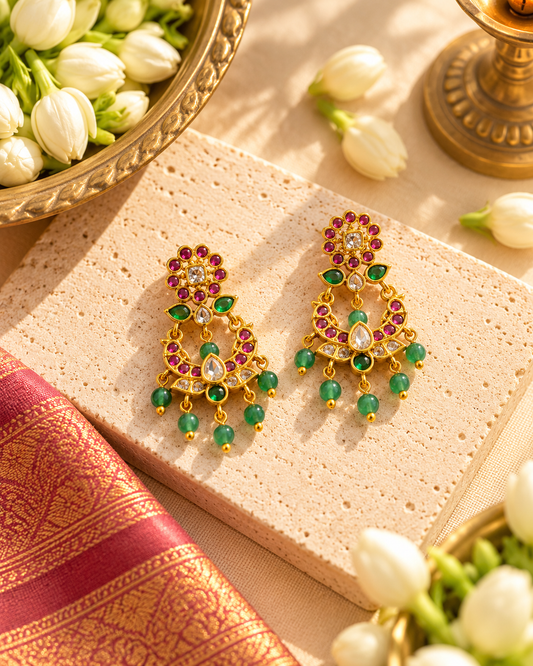 Gul Green Earrings