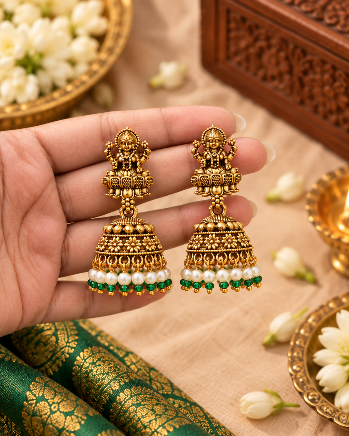 Lakshmi Devi Earrings