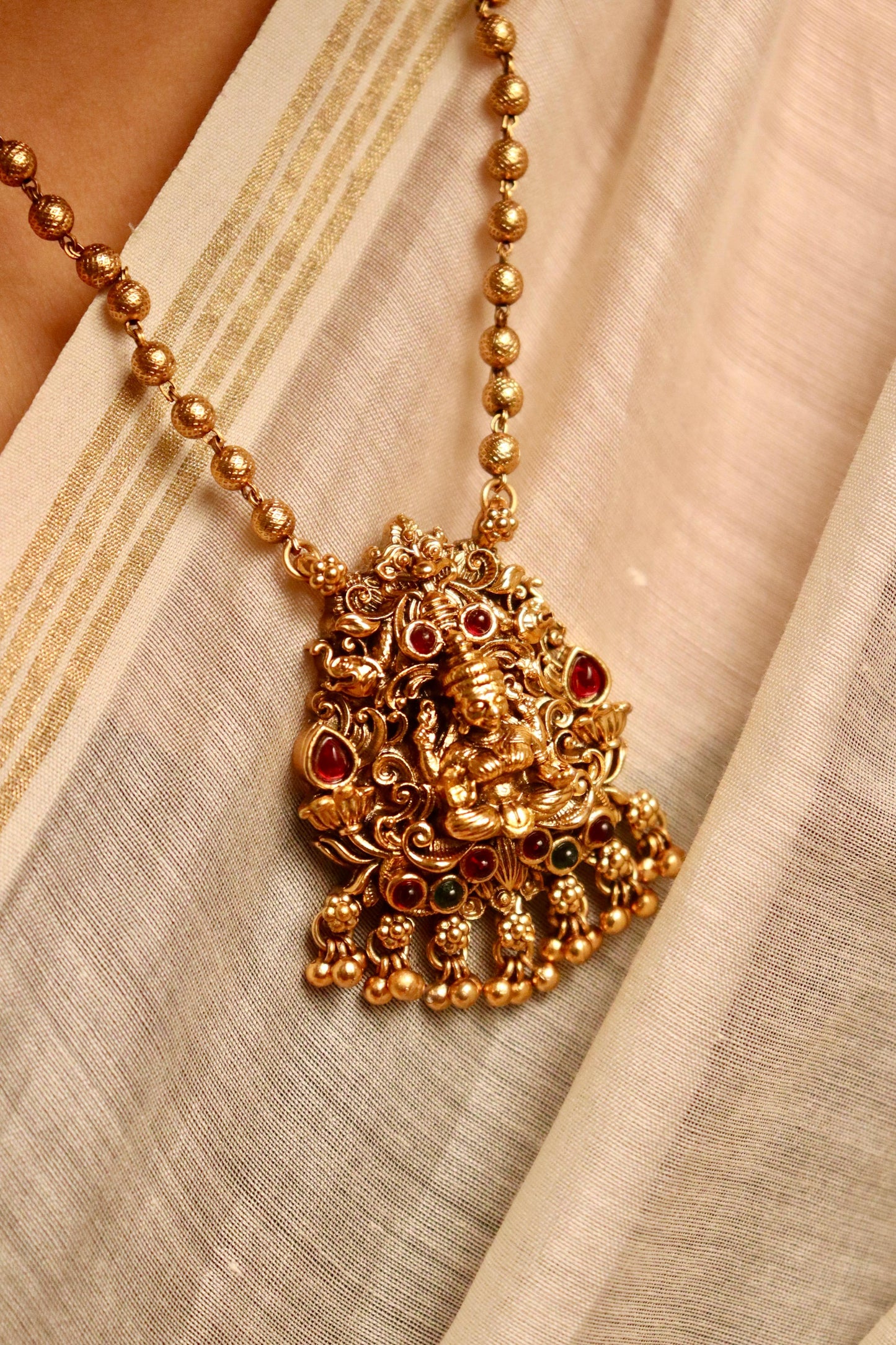 Lakshmi Moti Long Haaram