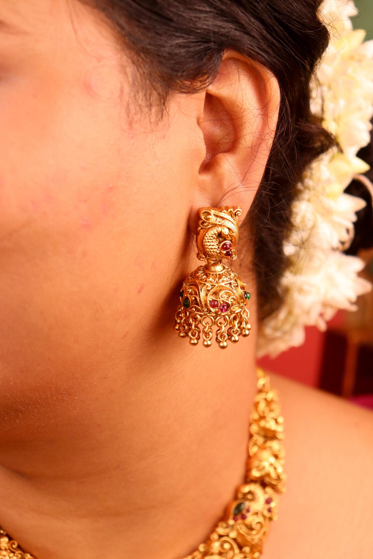 Bridal Harsha Laxmi Temple Necklace Set