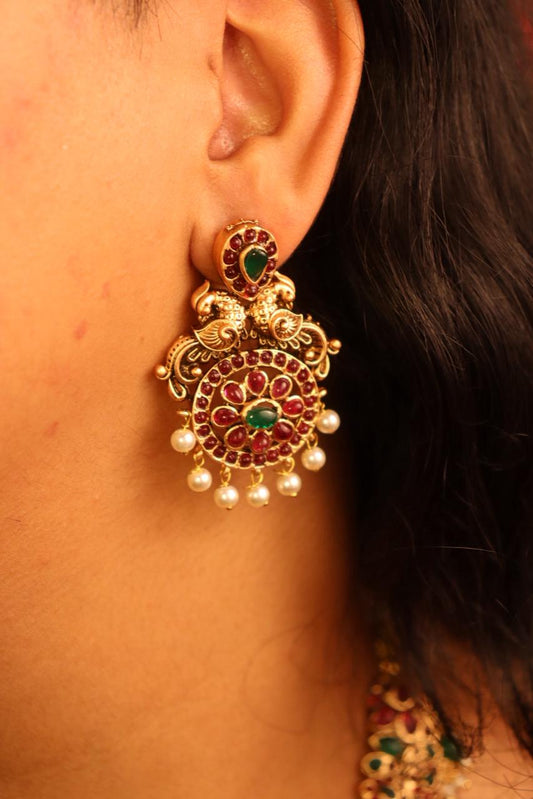 Dhira Mayur Temple Necklace