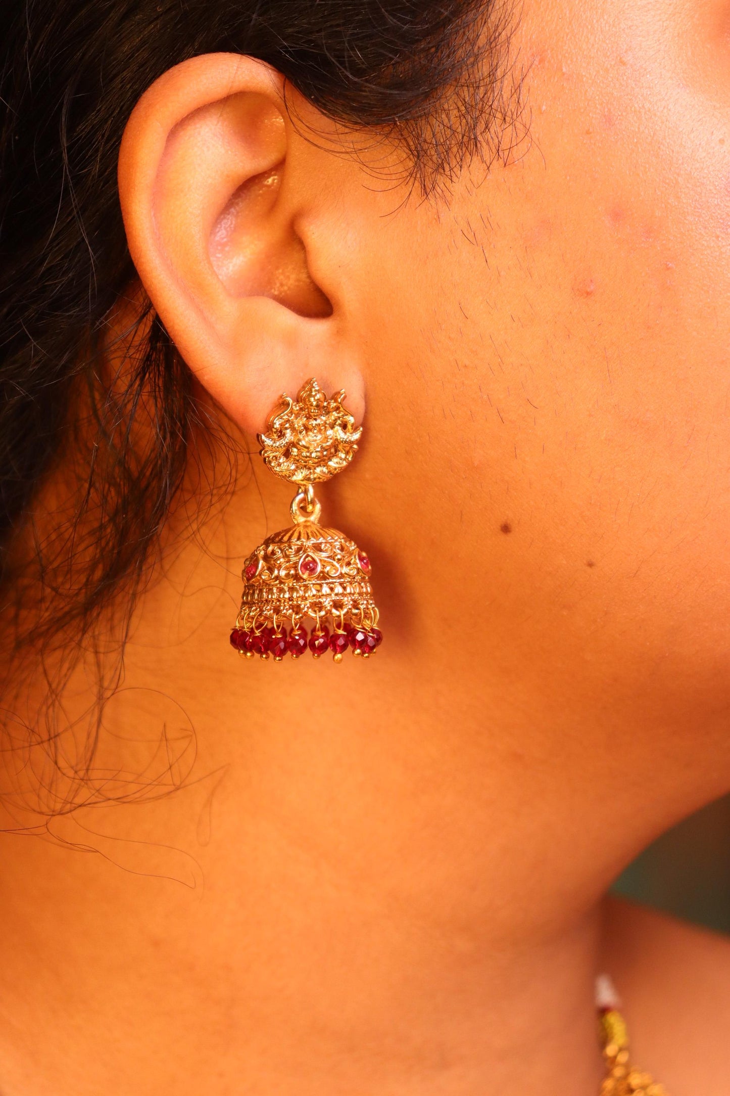 Long Laxmi Red Haaram