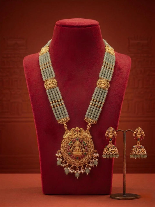 Mudra Long Mint Haaram