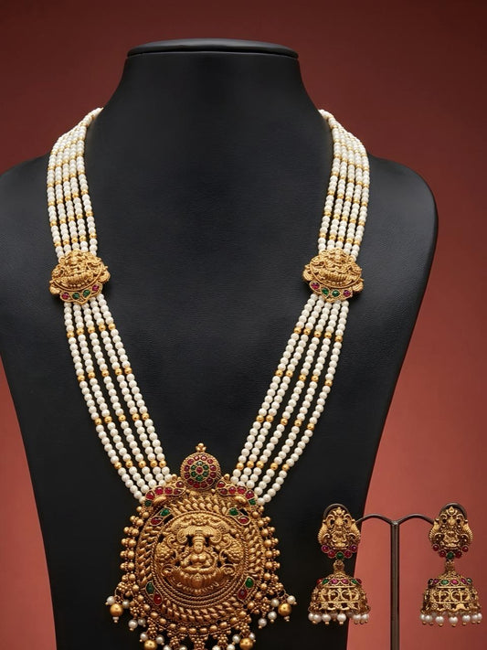 White Antique Long Haaram
