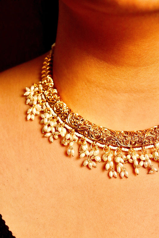 Rajeshwari Pearl Choker Set