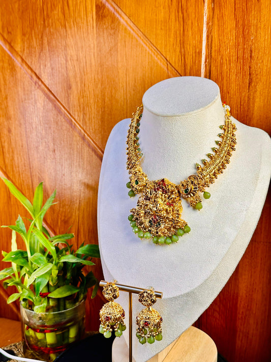 Peacock Roshni Necklace Set
