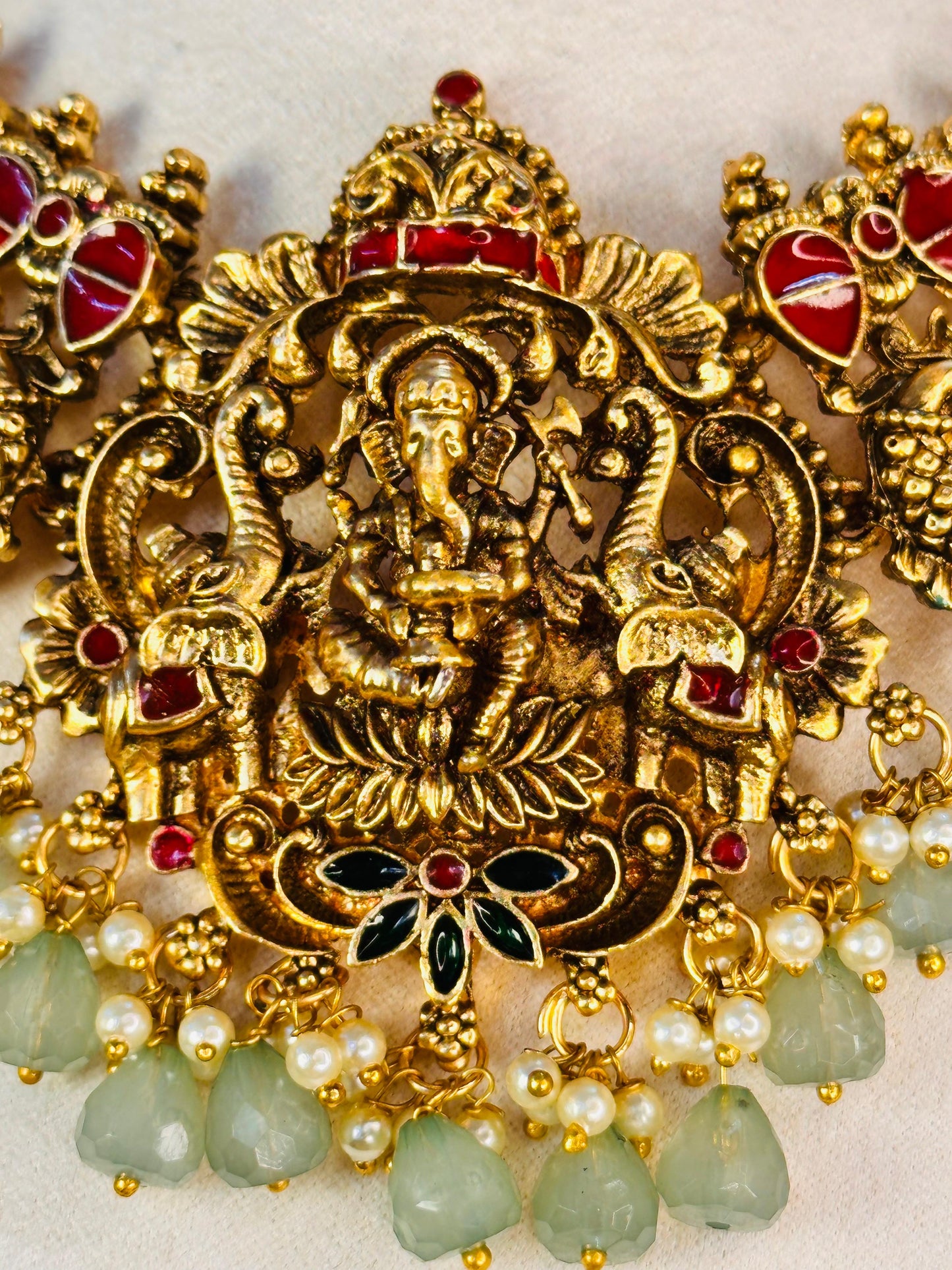 Mint Ganesha Haram Set