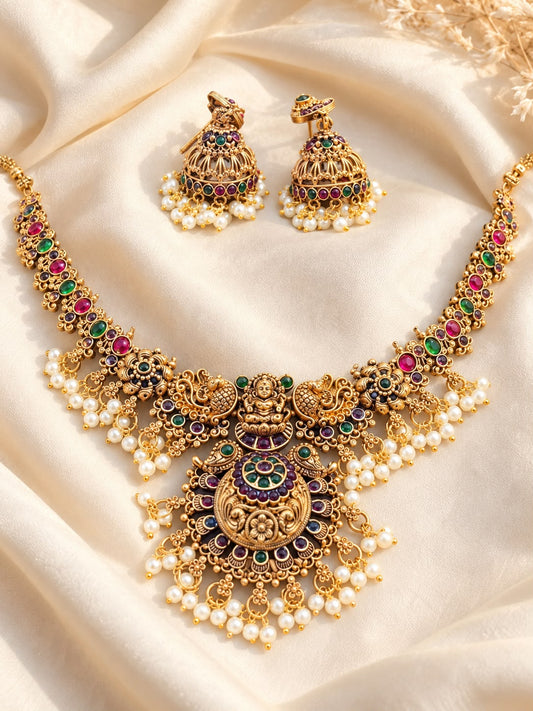 Vaishnavi Temple Necklace Set