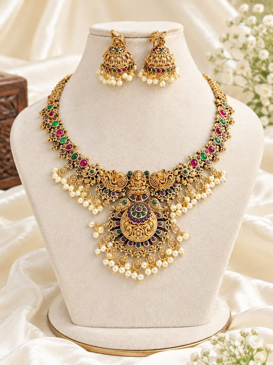 Vaishnavi Temple Necklace Set