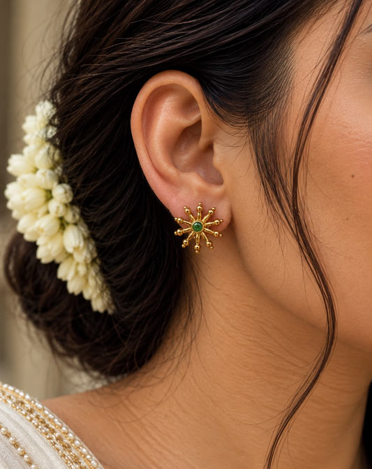 Sitara Green Studs
