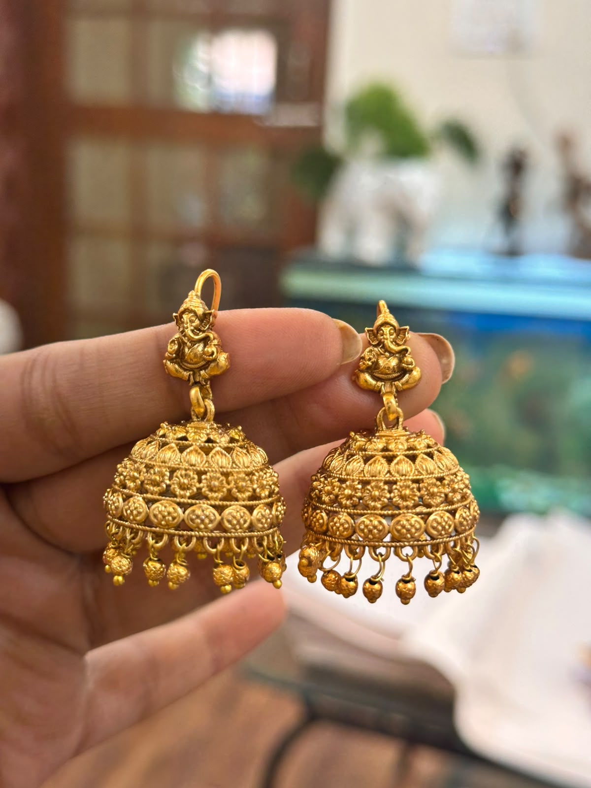Ganesha Hoop Jhumkas