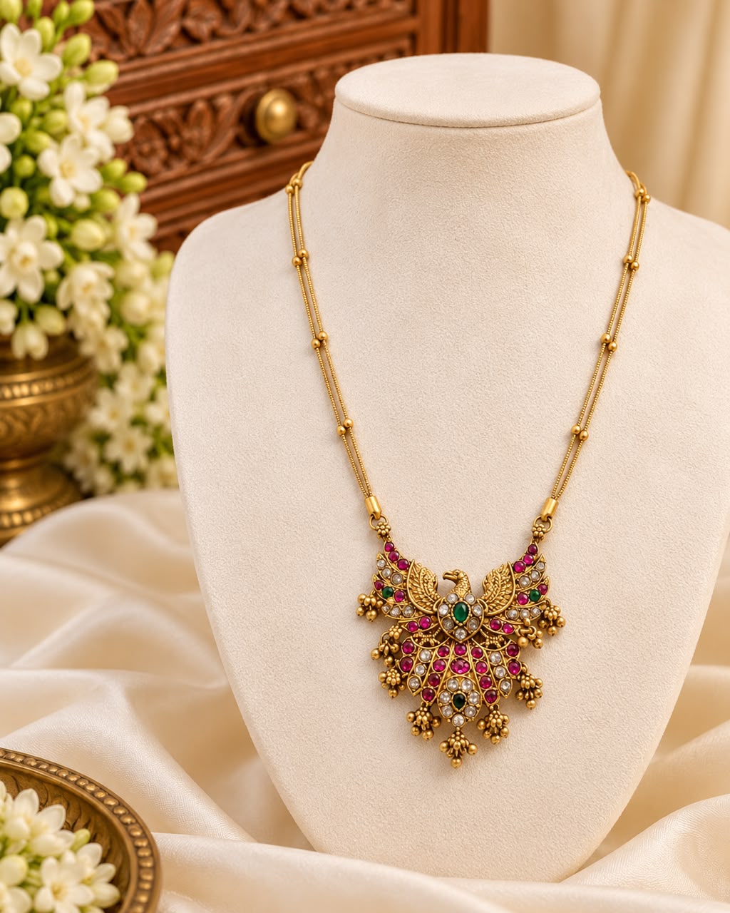 Varnika garunda Necklace Set