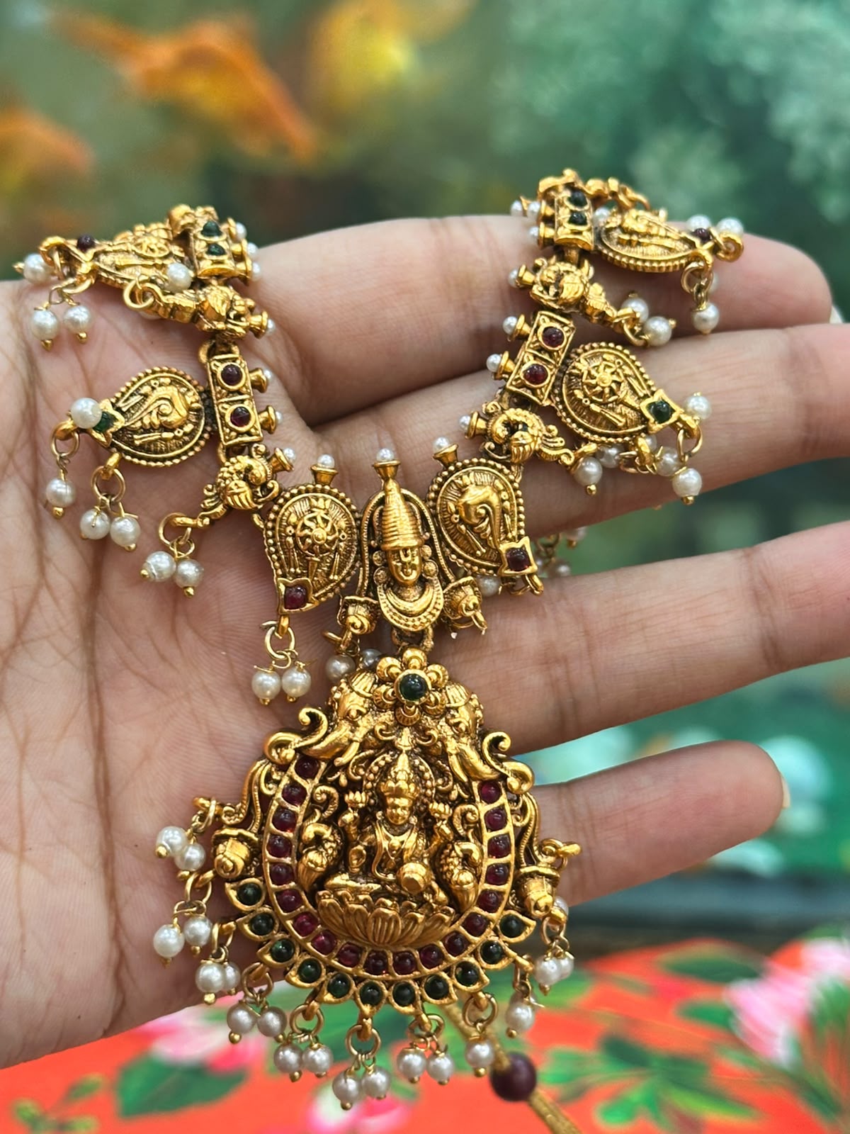 Venkatesh Lakshmi White Haaram