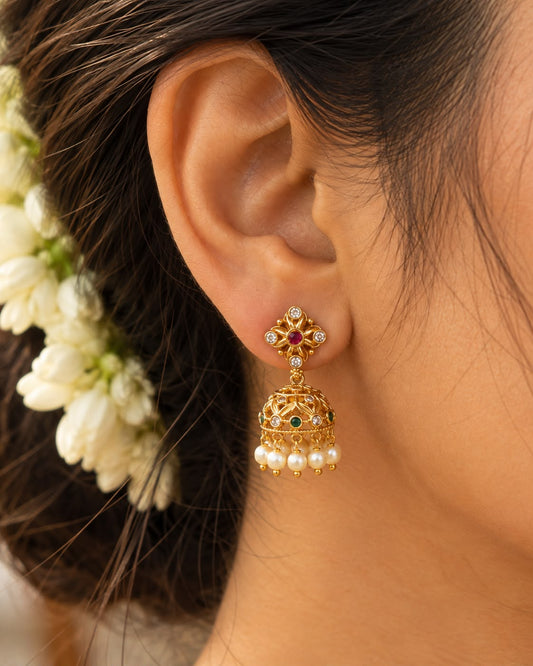Nalini Pearl Jhumkas