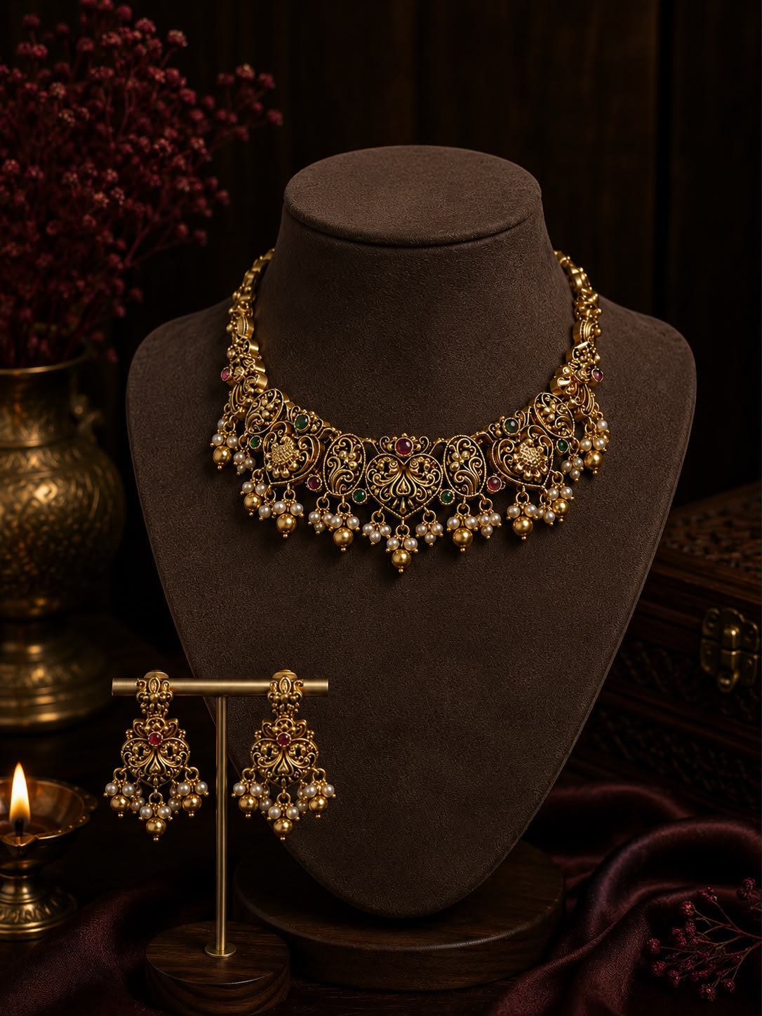 Anandita Matte Necklace Set