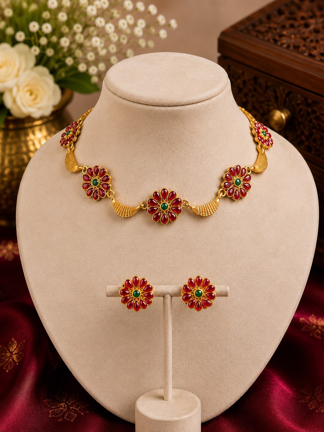 Pushp Rekha choker set