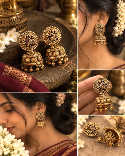 Chandani Antique Jhumkas