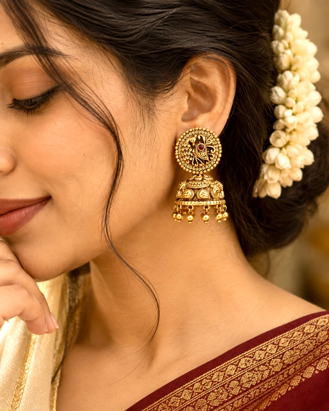 Chandani Antique Jhumkas