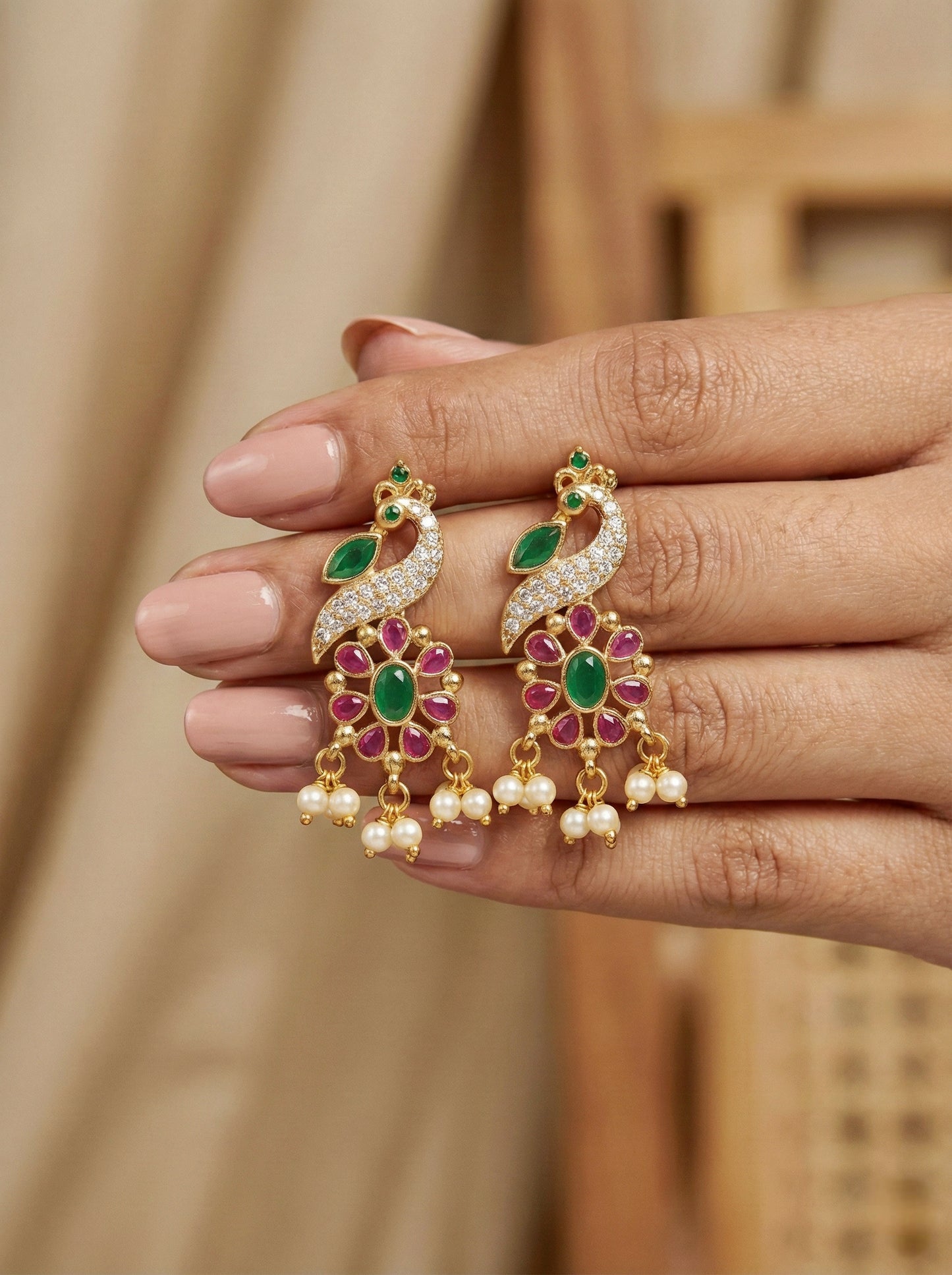 Mayur Leela AD Earrings