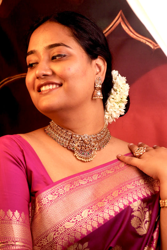 Gajanana Temple Necklace set