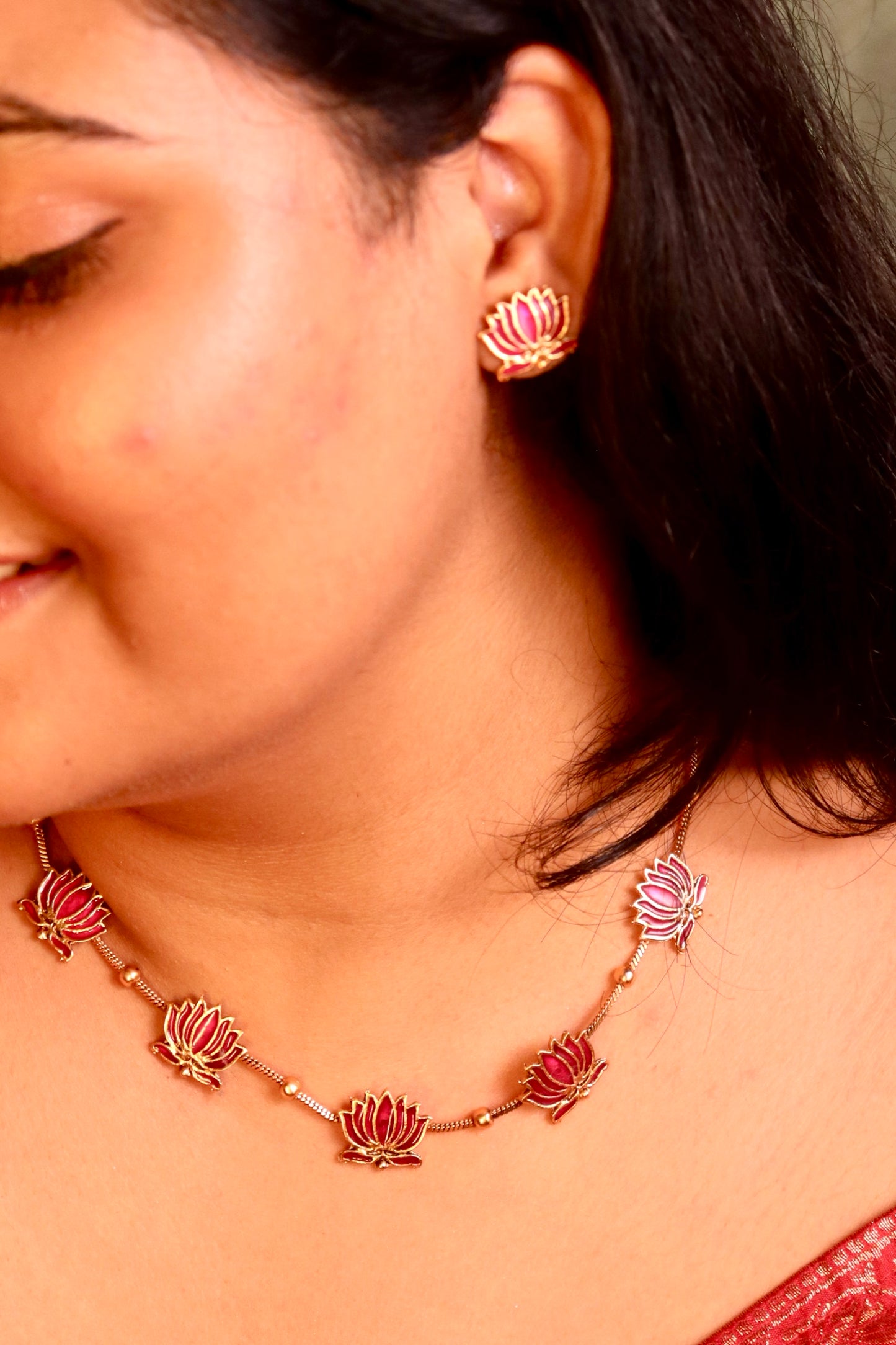 Padmabahar Lotus Choker set