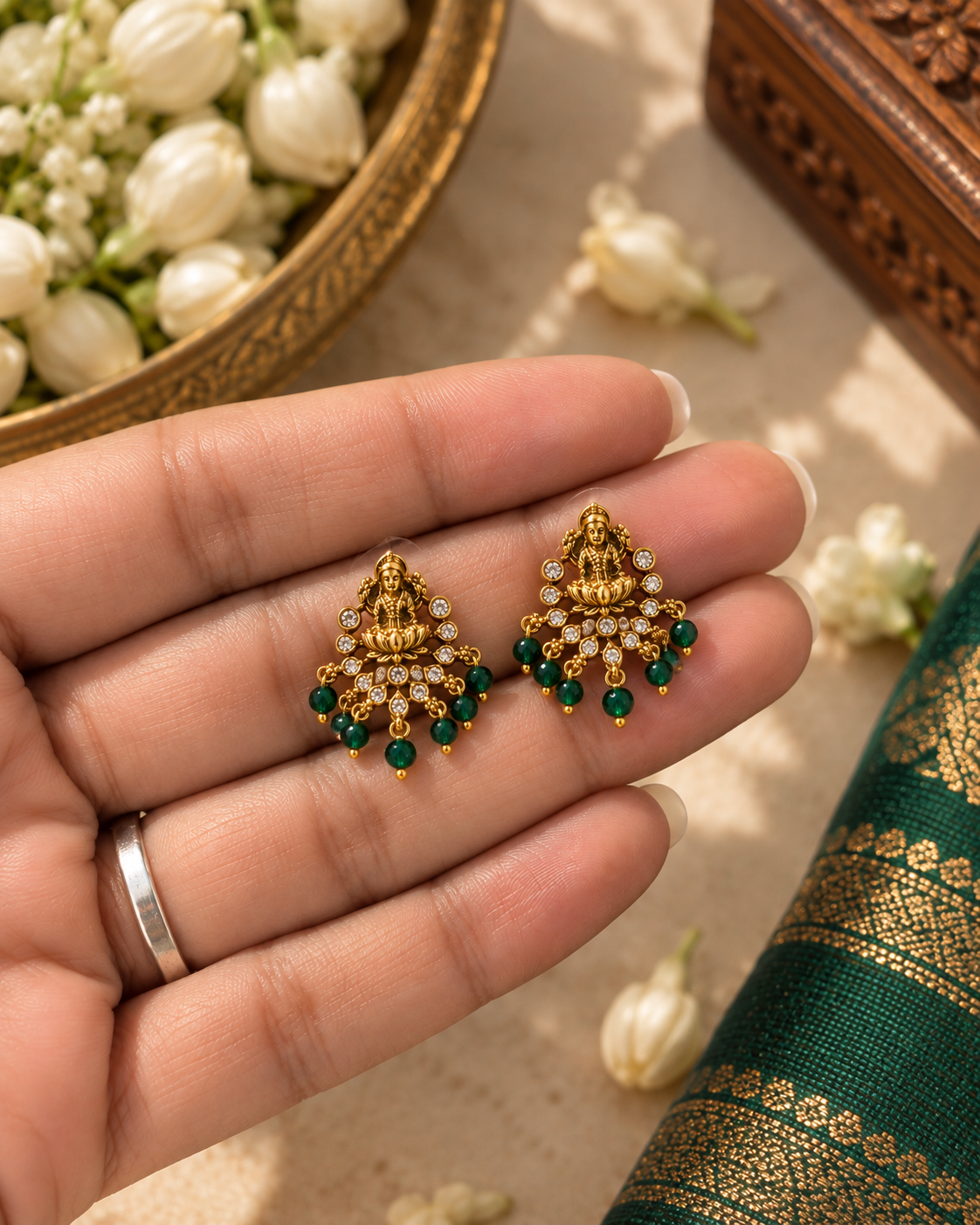 Laxmi Green Studs