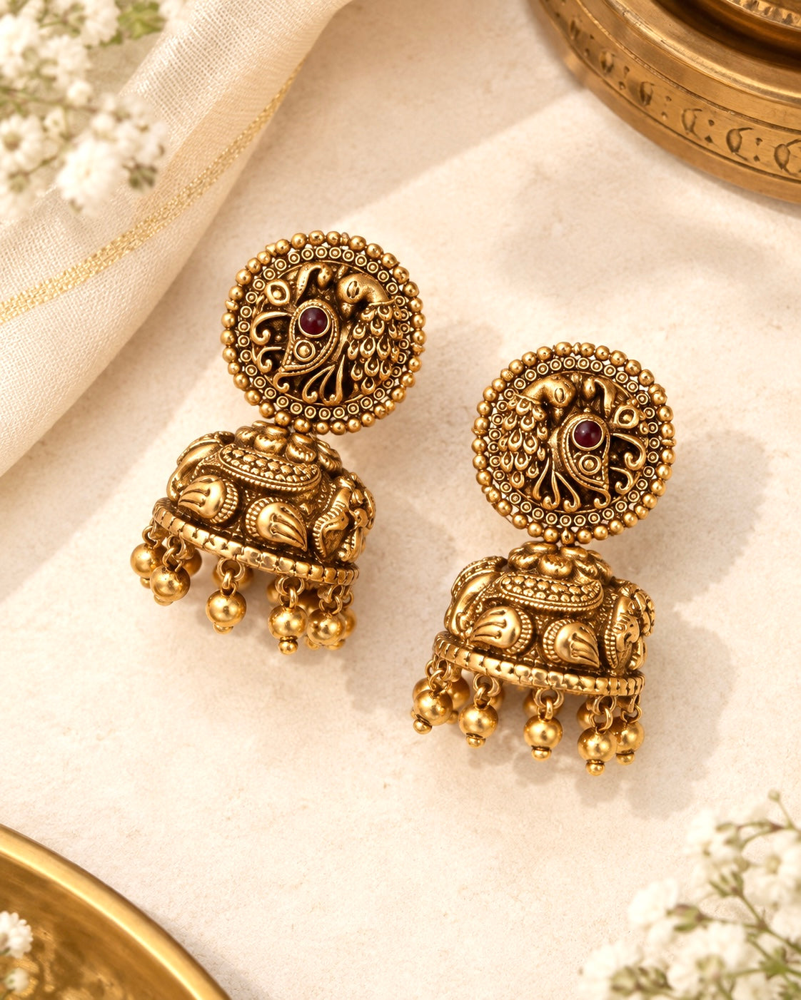 Chandani Antique Jhumkas