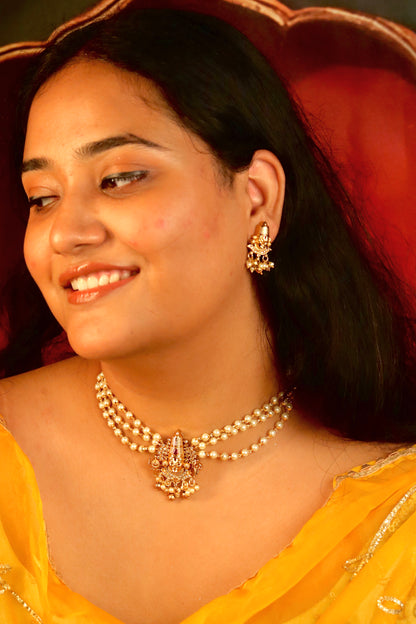 Sri Venkatesh Pearl Choker