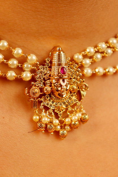 Sri Venkatesh Pearl Choker
