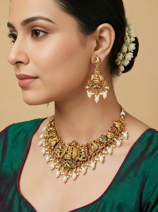 Kavya Laxmi Temple necklace