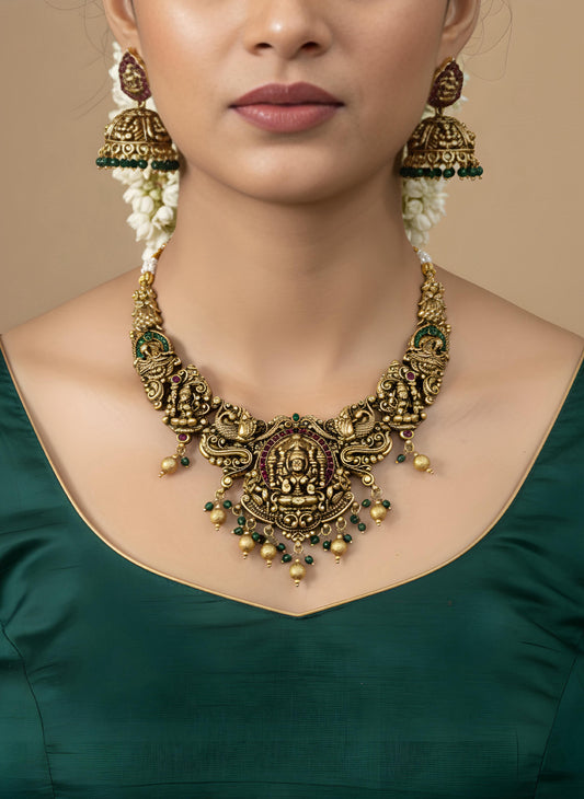 Antique Dhanlaxmi Necklace set