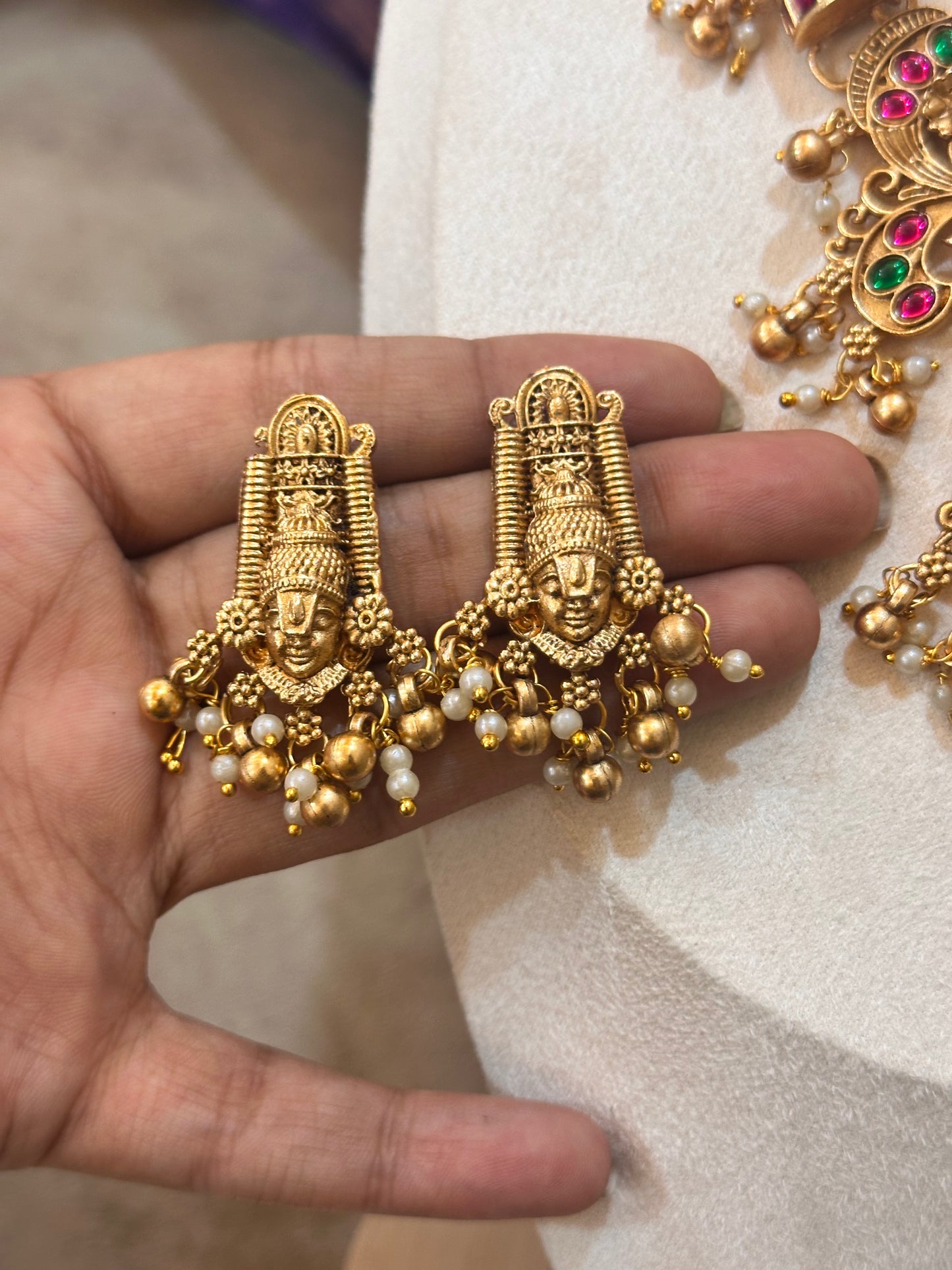 Sri Venkateswara Temple Necklace Set