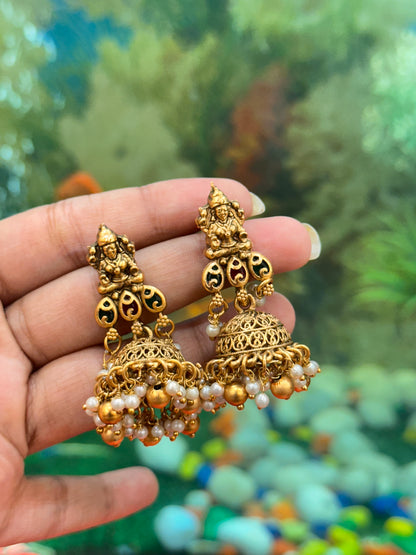 Antique Golden Jhumkas