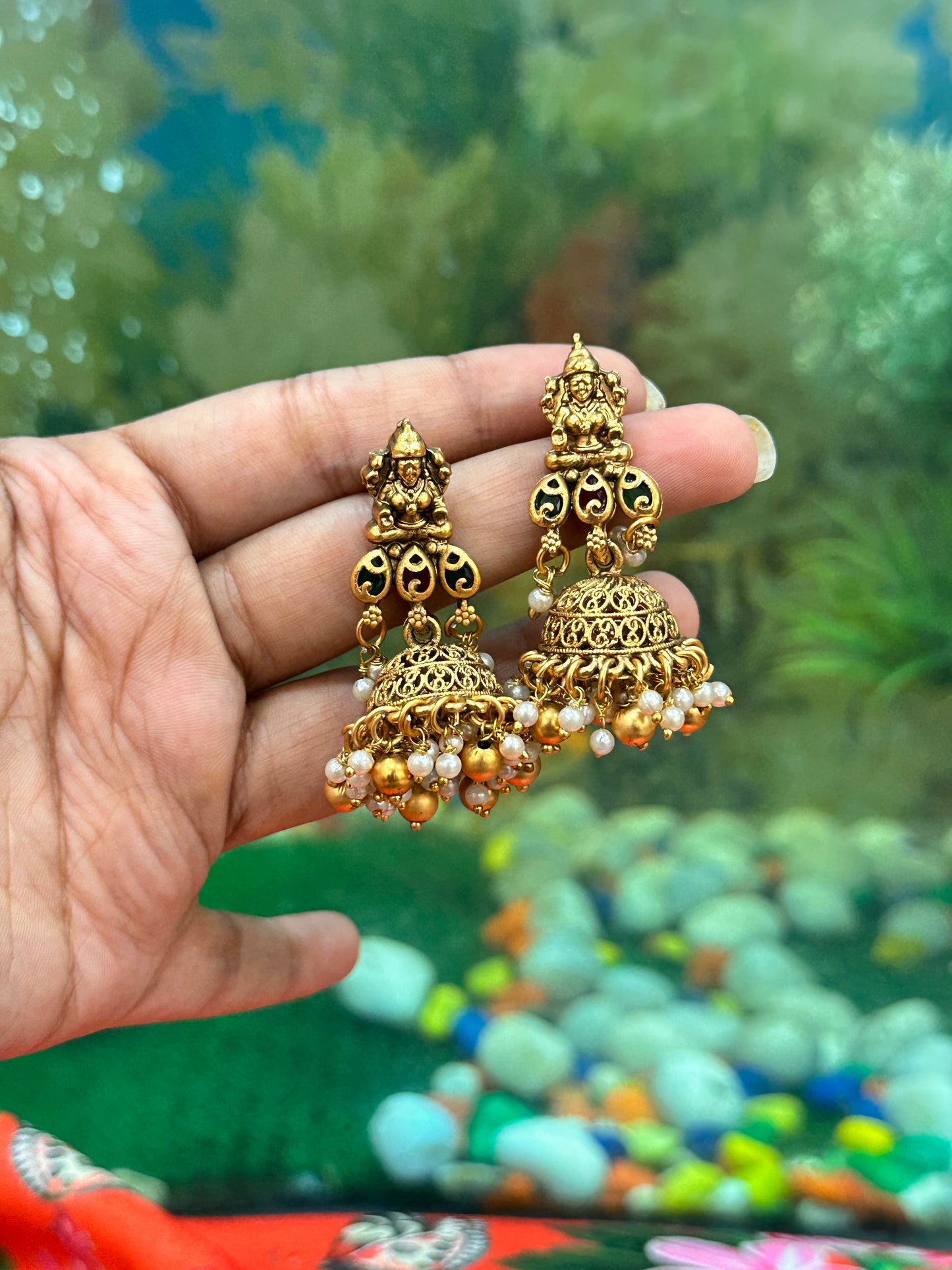 Antique Golden Jhumkas