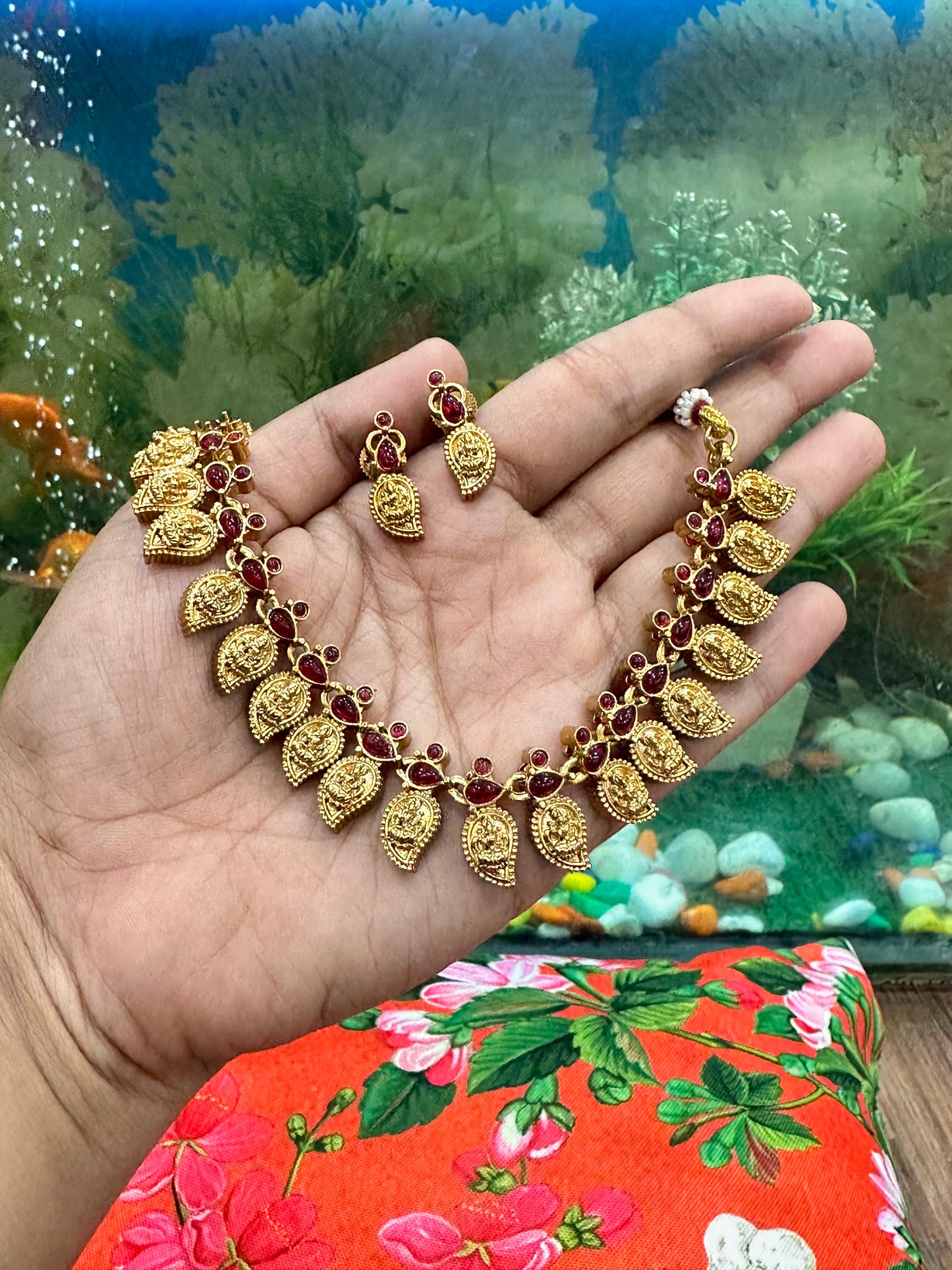 Indra Laxmi Mango Necklace Set