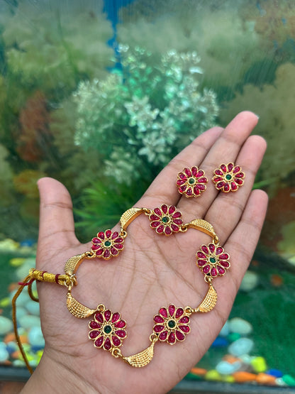 Pushp Rekha choker set
