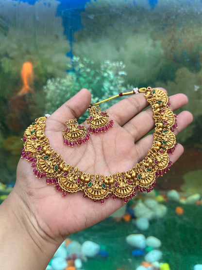 Vaibhavi Temple Necklace Set