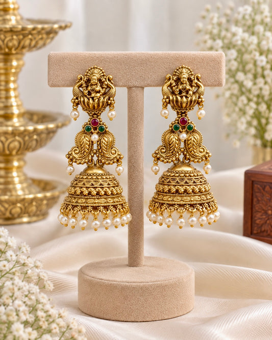 Nishtha White Earrings
