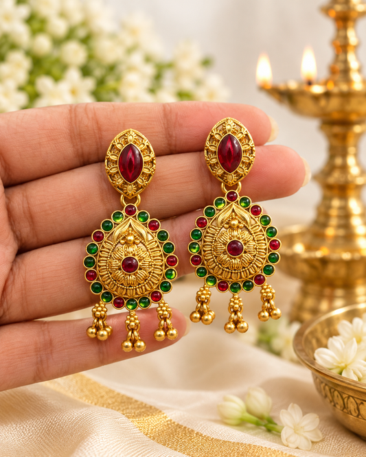 Jheel Red Jhumki