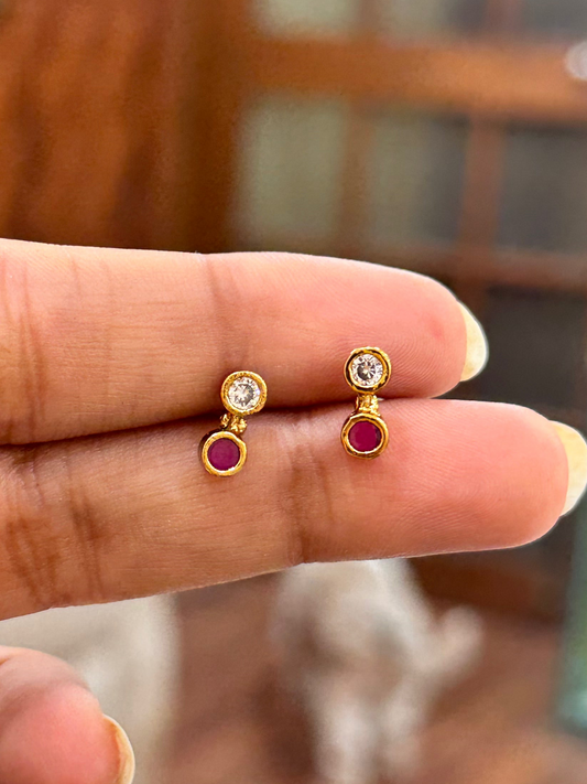 Dhira Ruby Studs