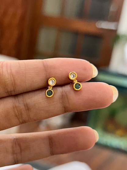 Dhira Green Studs