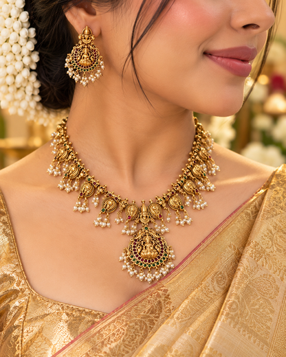 Venkatesh Lakshmi White Haaram