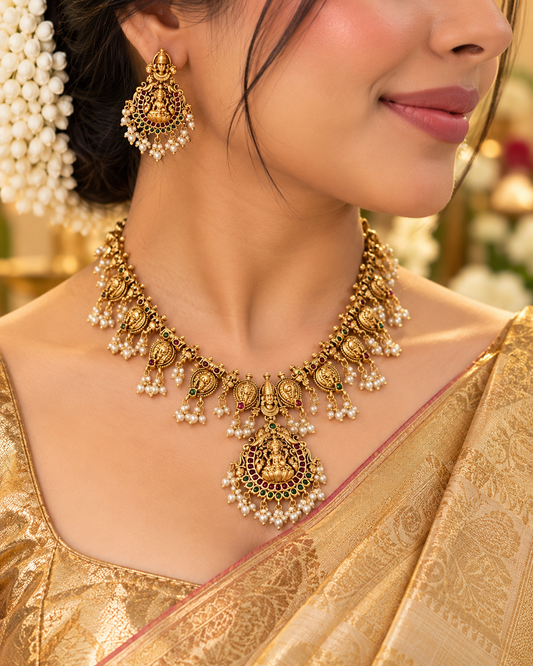 Venkatesh Lakshmi White Haaram