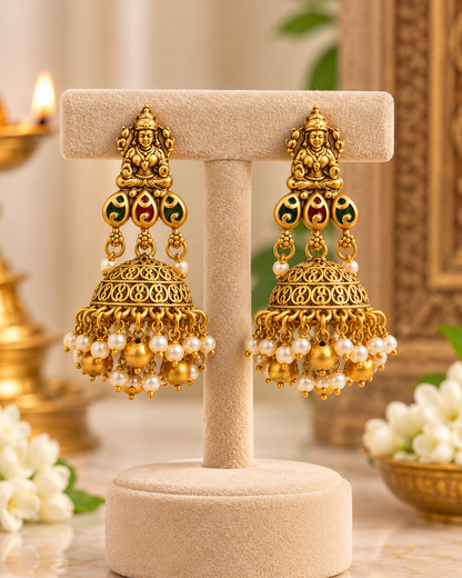 Antique Golden Jhumkas